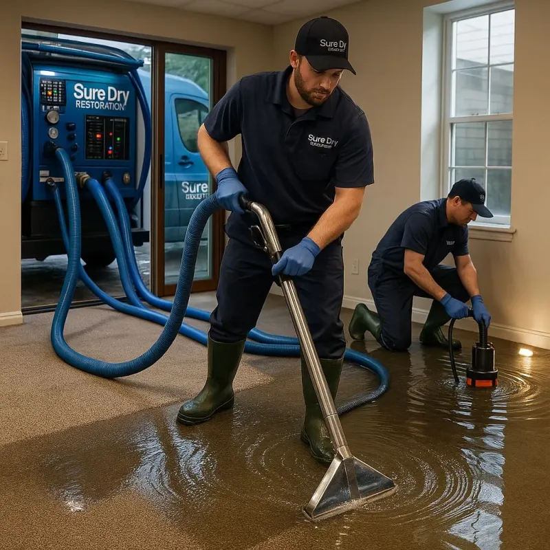 Water Extraction and Removal process in North Andrews Gardens, FL
